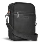 Onyx / Leather Vertical Cross-Body Bag
