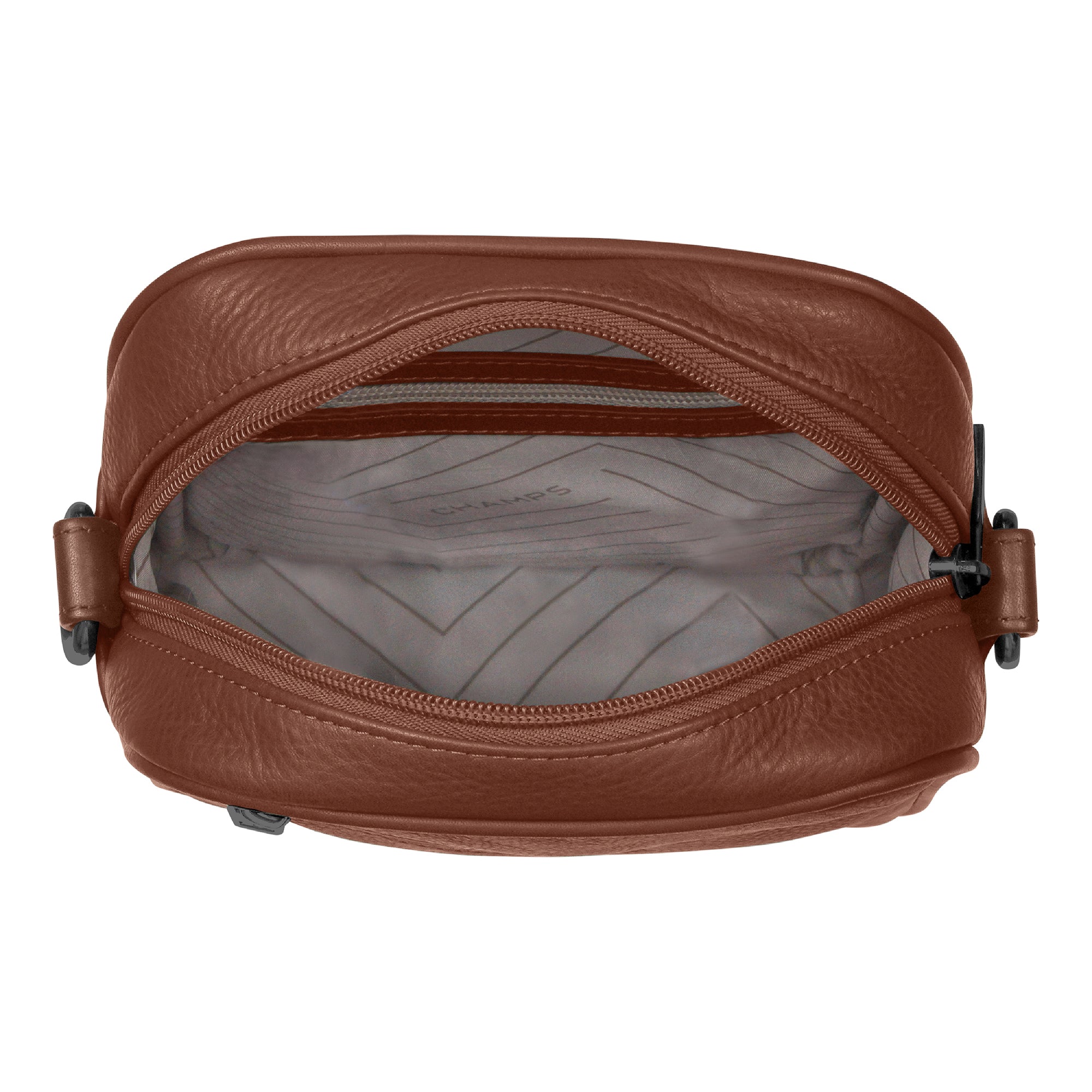 Onyx / Leather Vertical Cross-Body Bag