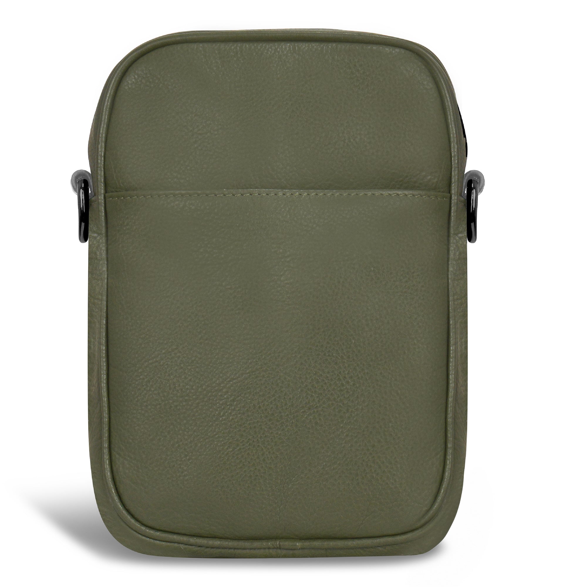 Onyx / Leather Vertical Cross-Body Bag