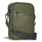 Onyx / Leather Vertical Cross-Body Bag