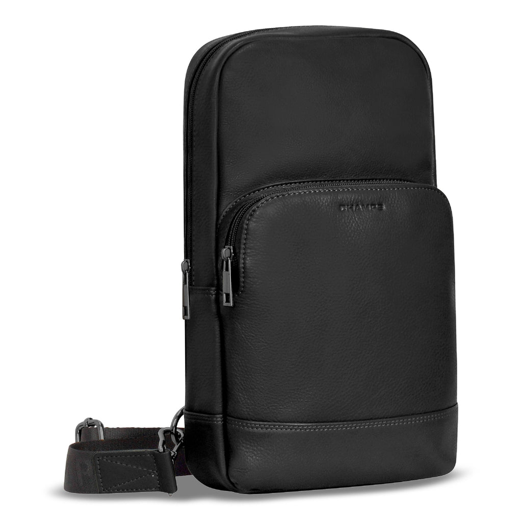 Onyx / Leather Sling Bag