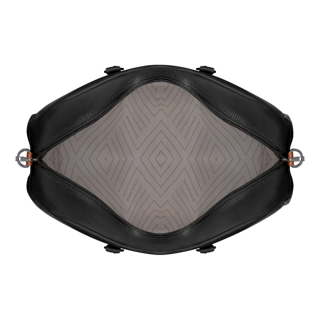 Onyx / Leather Duffle Bag