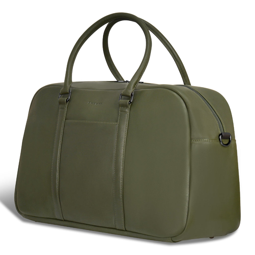 Onyx / Leather Duffle Bag