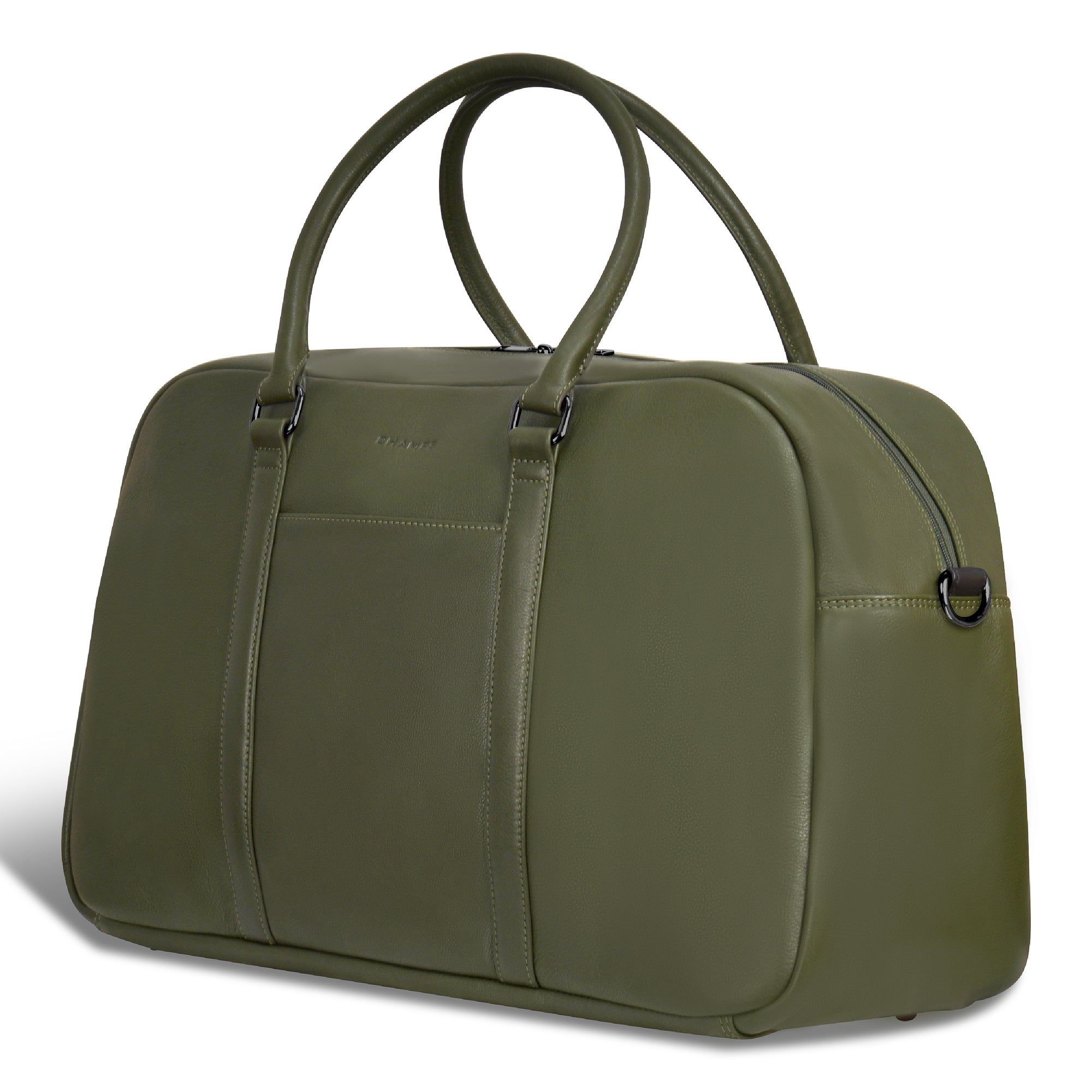 Onyx / Leather Duffle Bag