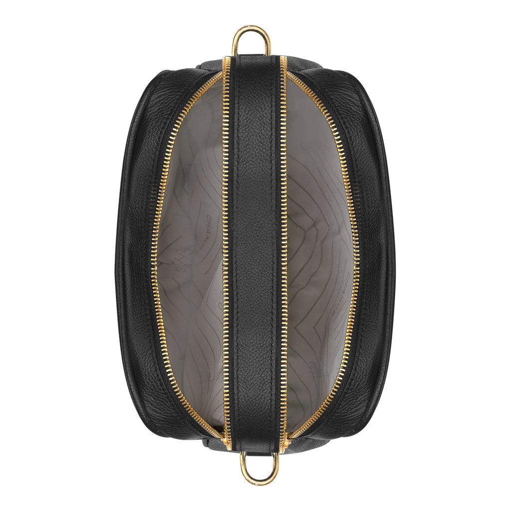 Gala / Leather Double-Zip Shoulder Bag