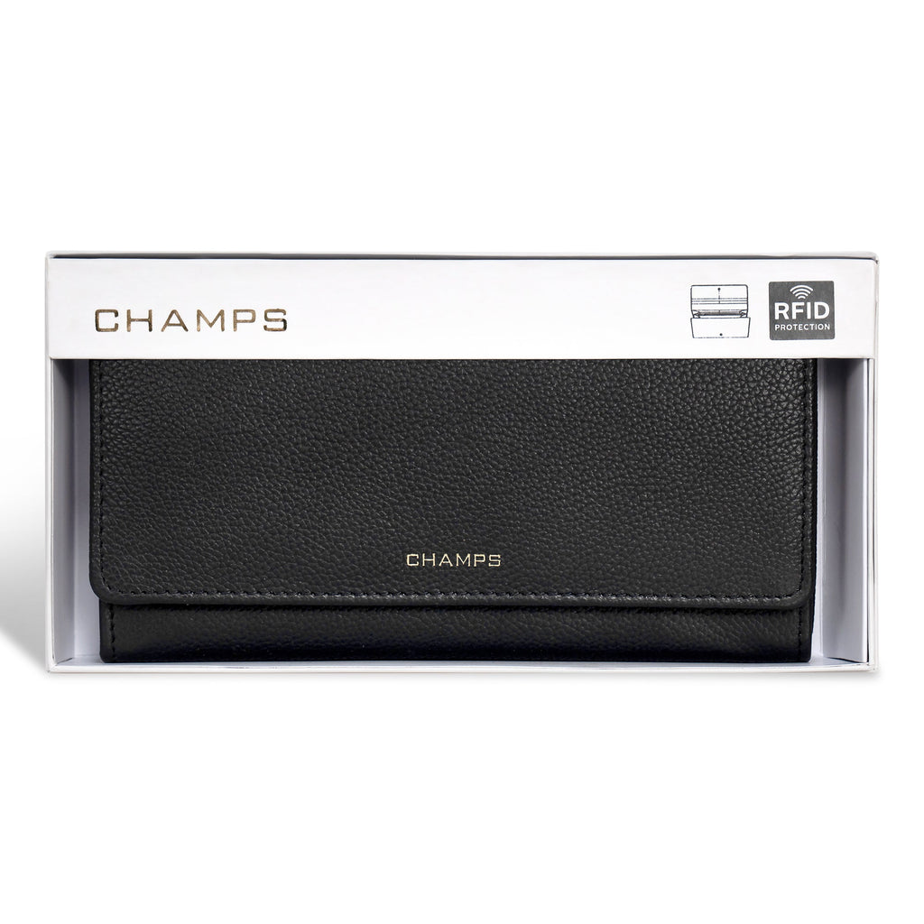 Gala / Leather Flap-Clutch Wallet