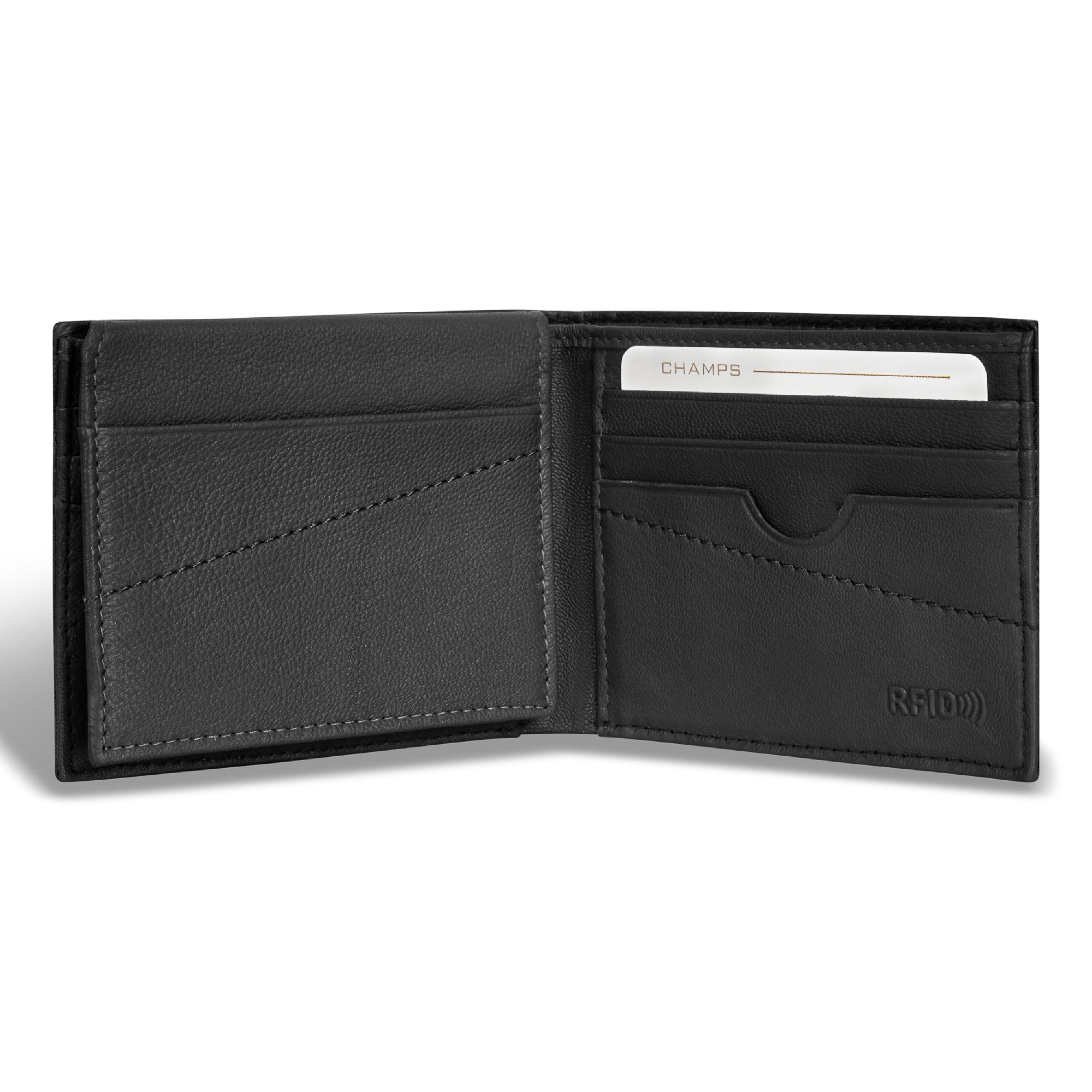 Camo / Leather Top Wing Wallet