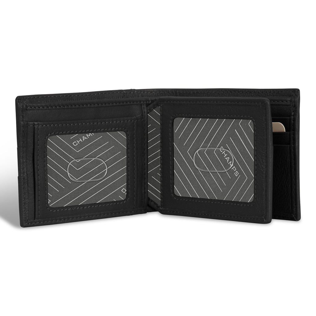 Champs Onyx / Leather Access Center Wing Wallet
