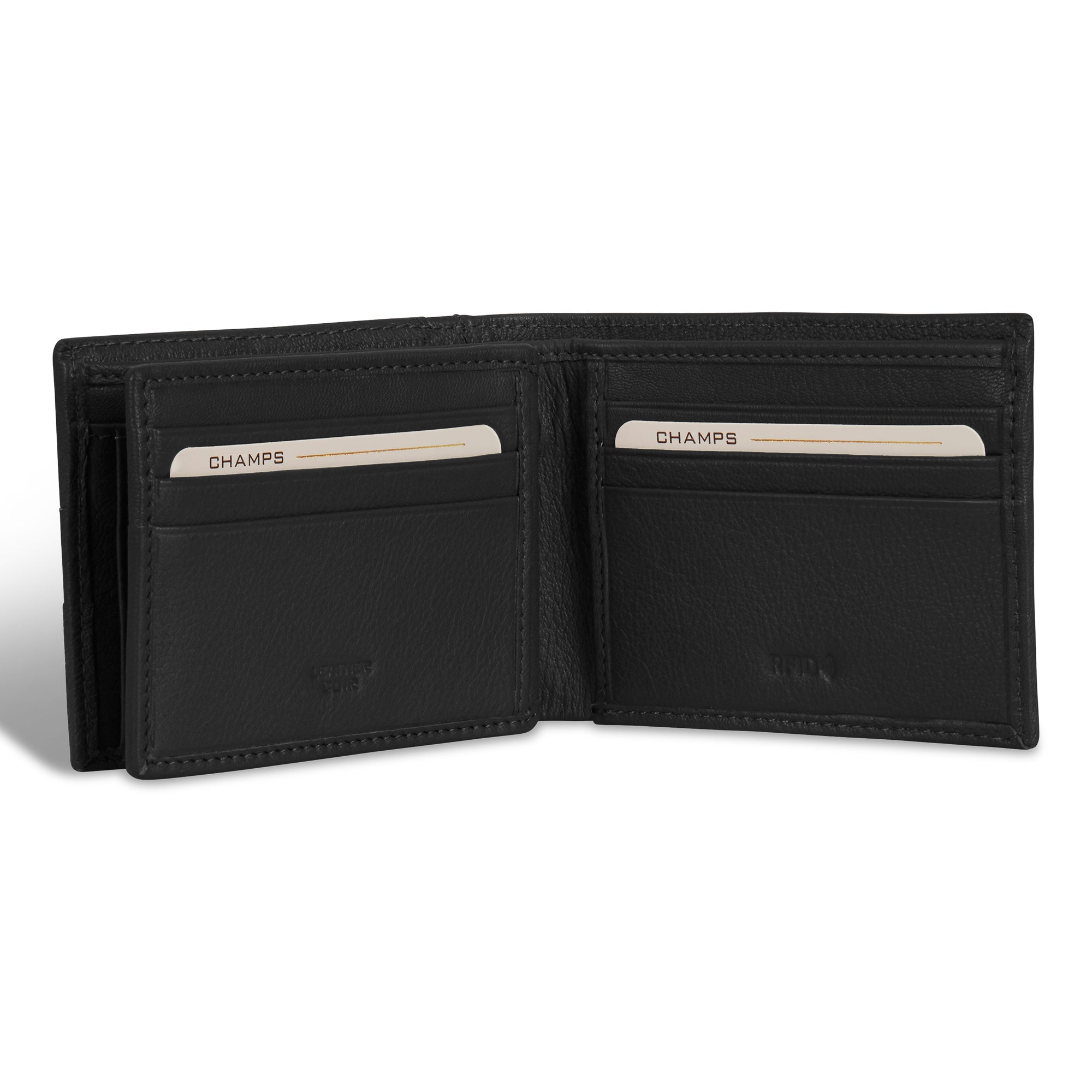 Champs Onyx / Leather Access Center Wing Wallet