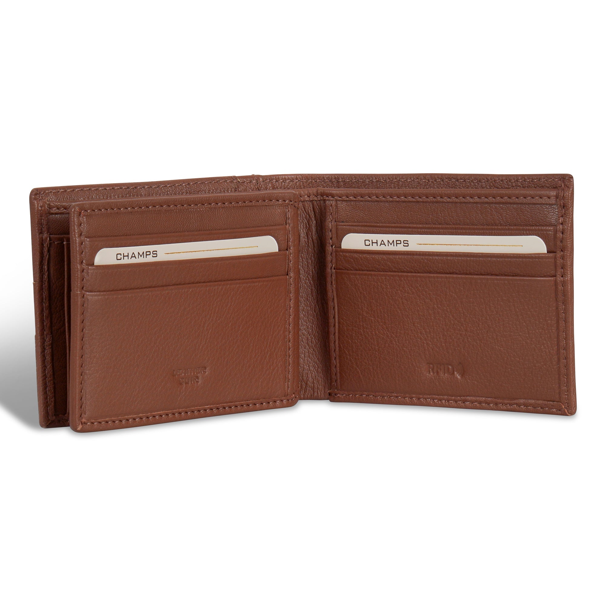 Champs Onyx / Leather Access Center Wing Wallet