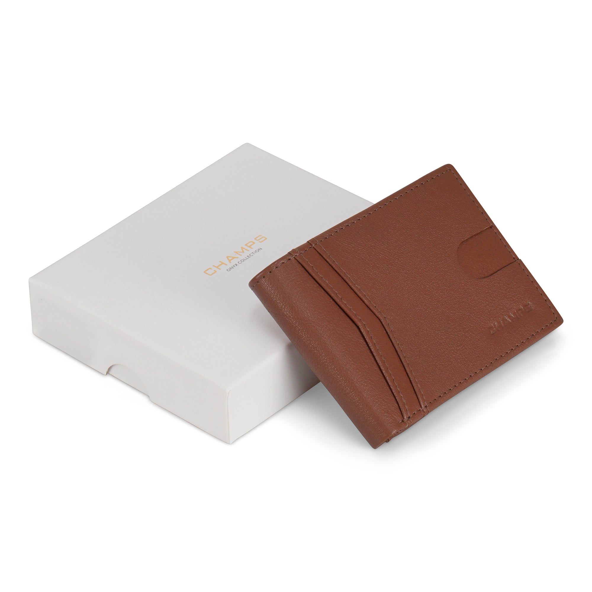 Champs Onyx / Leather Access Center Wing Wallet